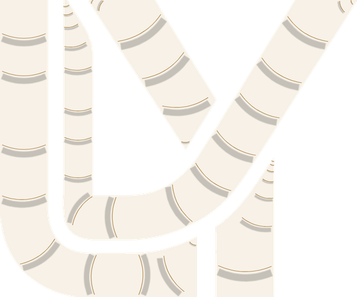 Ling Yun monogram built from press-on nails